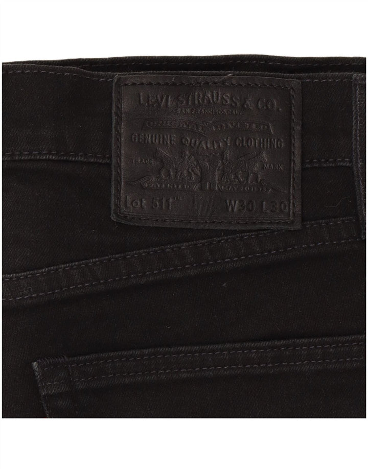 Levi's Herre 511 Slim Jeans W30 L30 Sort