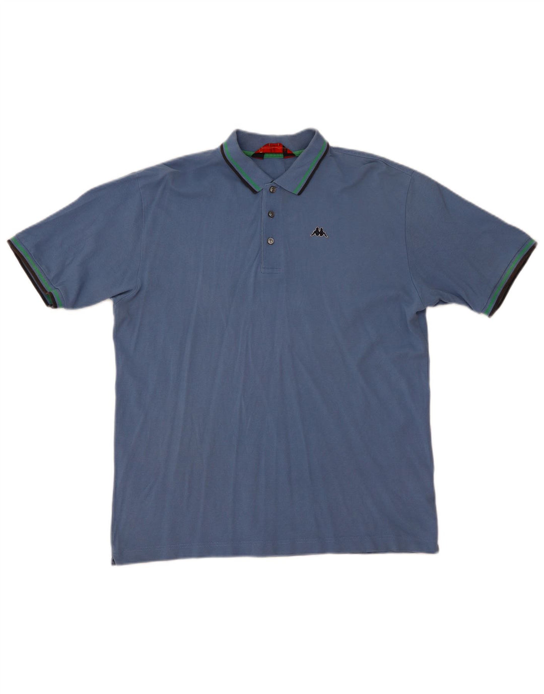 Kappa herre poloshirt XL blå bomuld