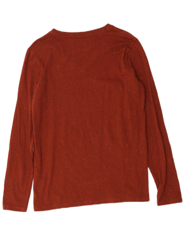 Carhartt Womens Relaxed Fit Top Langærmet US 12/14 Large Brown Flecked