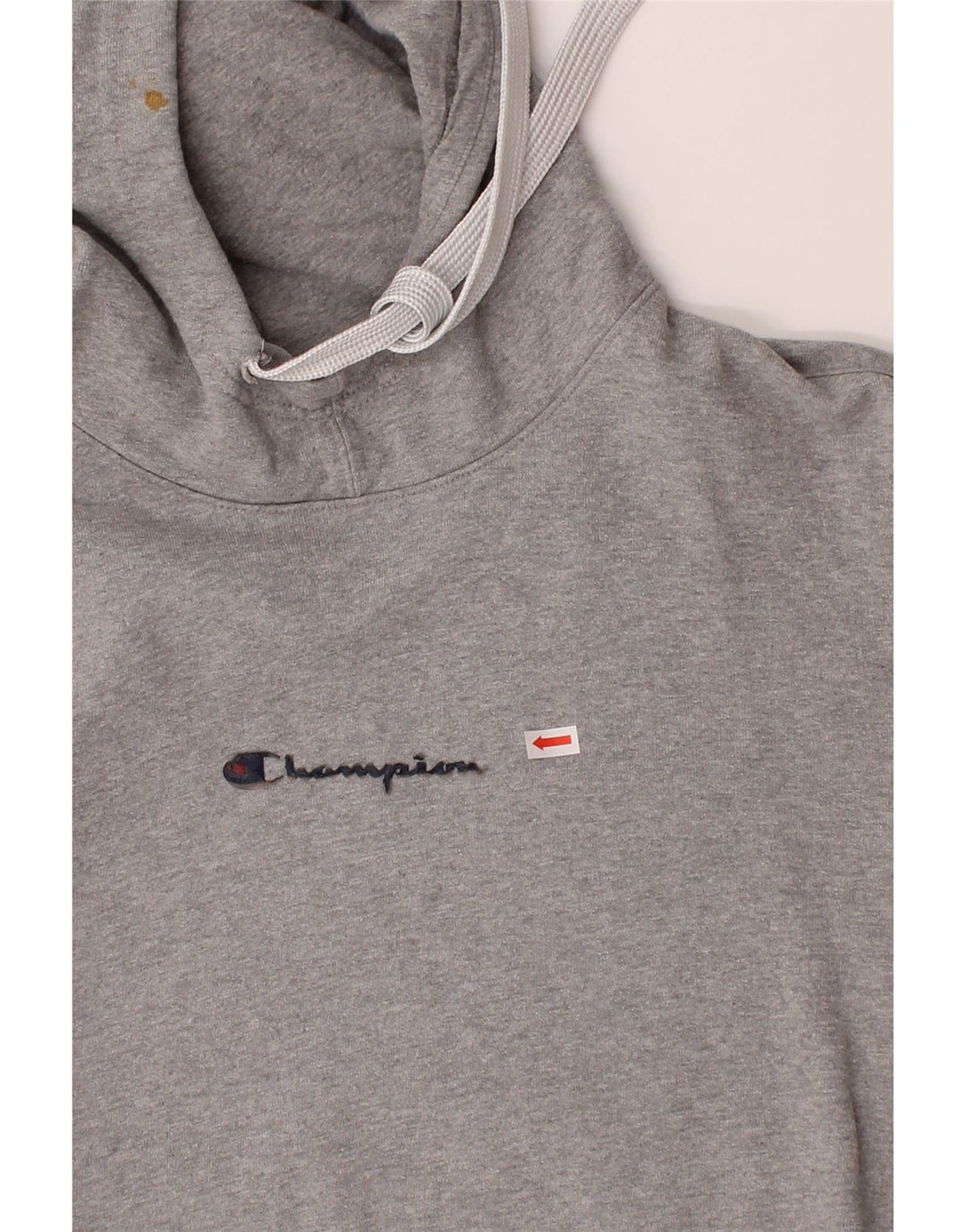 CHAMPION Mens Graphic Hoodie Jumper Medium Grey Cotton Vintage Champion and Second-Hand Champion from Messina Hembry 