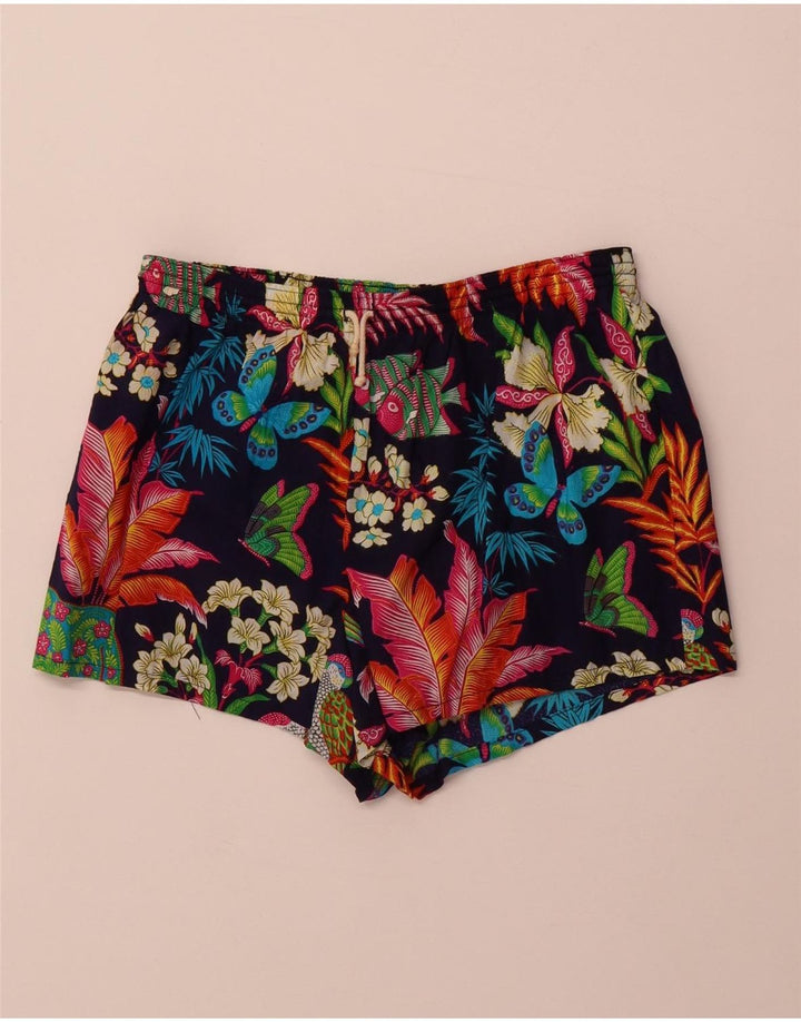 Valentino Herre Sportshorts Medium Marineblå Blomsterbomuld