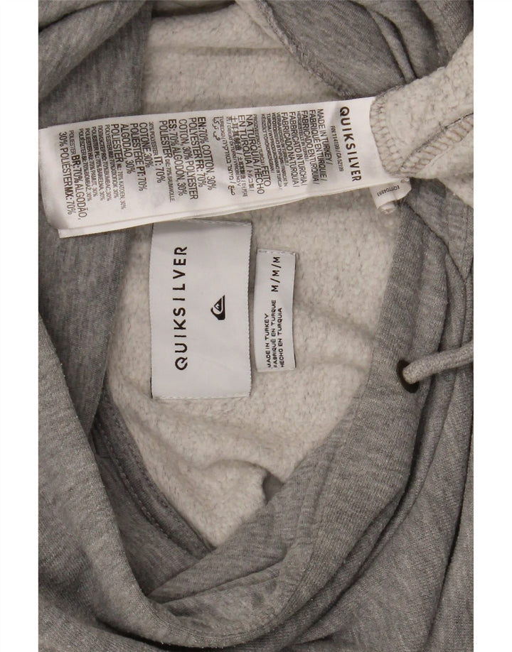 Quiksilver Herre grafisk hættetrøje Jumper Medium Grey Flecked Bomuld