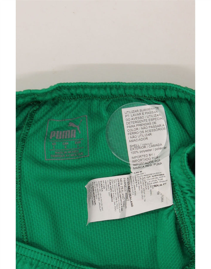 PUMA Sportshorts til mænd Stor grøn geometrisk polyester
