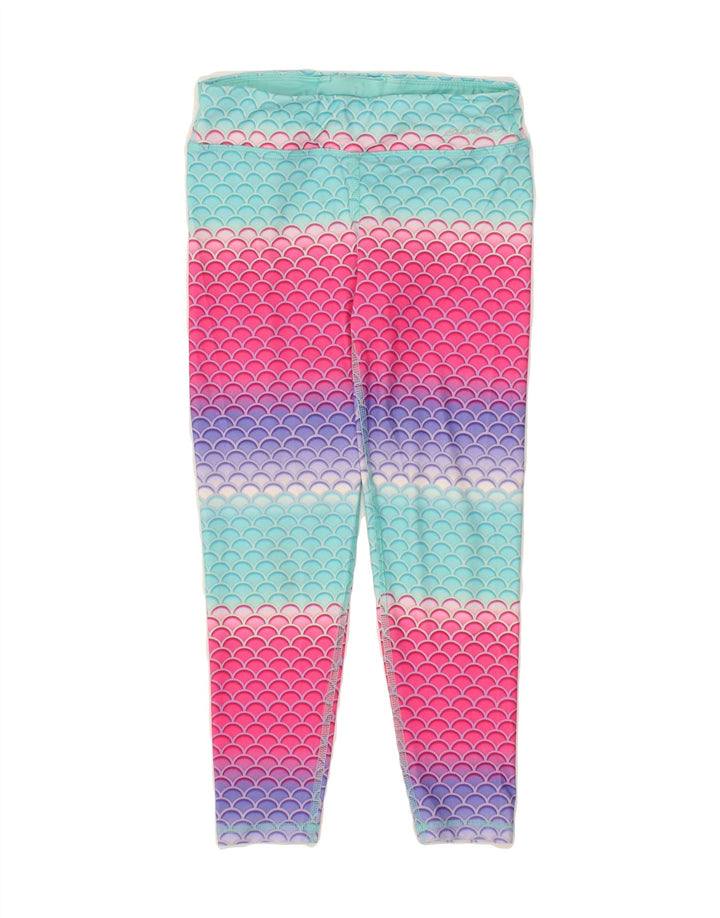 EDDIE BAUER Girls Leggings 7-8 Years Small Multicoloured Colourblock Vintage Eddie Bauer and Second-Hand Eddie Bauer from Messina Hembry 