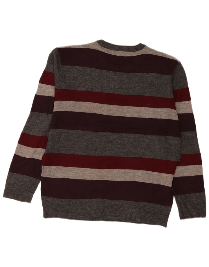 Pierre Cardin Herre Crew Neck Jumper Sweater Lille flerfarvet Stribet