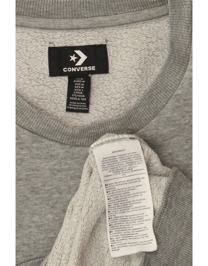 CONVERSE Sweatshirt til mænd Medium Grå Bomuld