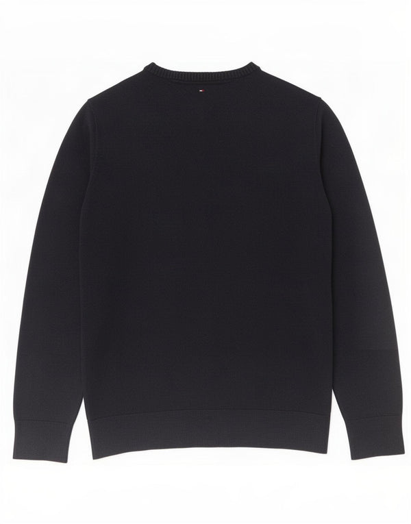Tommy Hilfiger drenge sweater med v-hals 15-16 år marineblå bomuld
