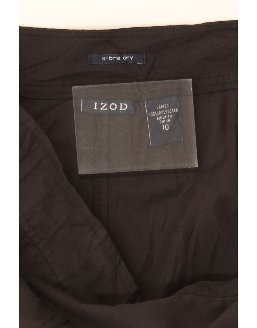 IZOD Womens High Waist Skort US 10 Large W30 Black Polyester Vintage Izod and Second-Hand Izod from Messina Hembry 