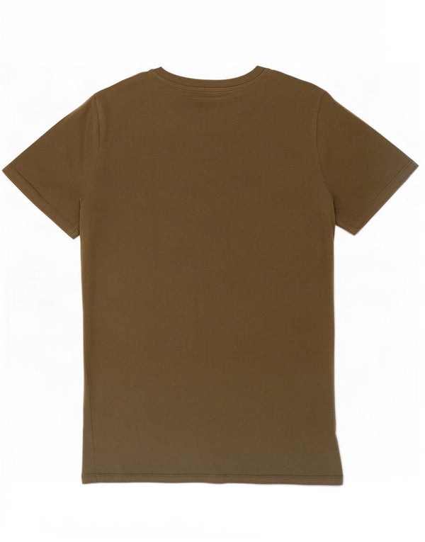 Jack & Jones Mens T-Shirt Top Medium Khaki Cotton