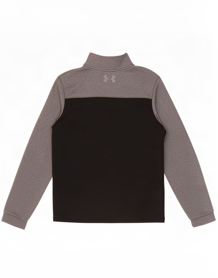 Under Armour Boys Cold Gear Pullover Træningsdragt Top 11-12 År Stor Grå