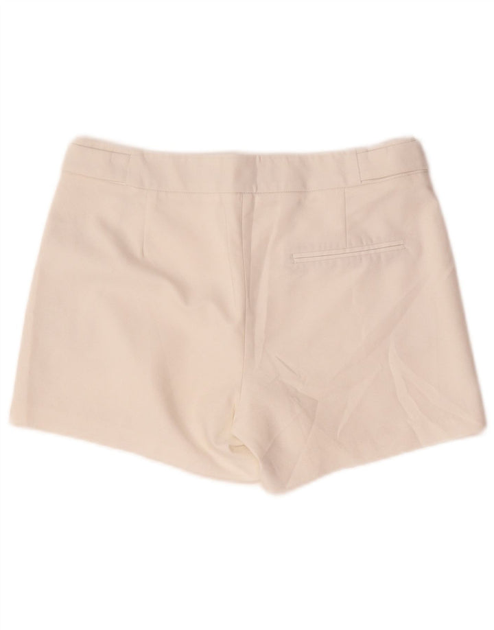 Zara Chino Shorts til kvinder XS W24 Hvid bomuld