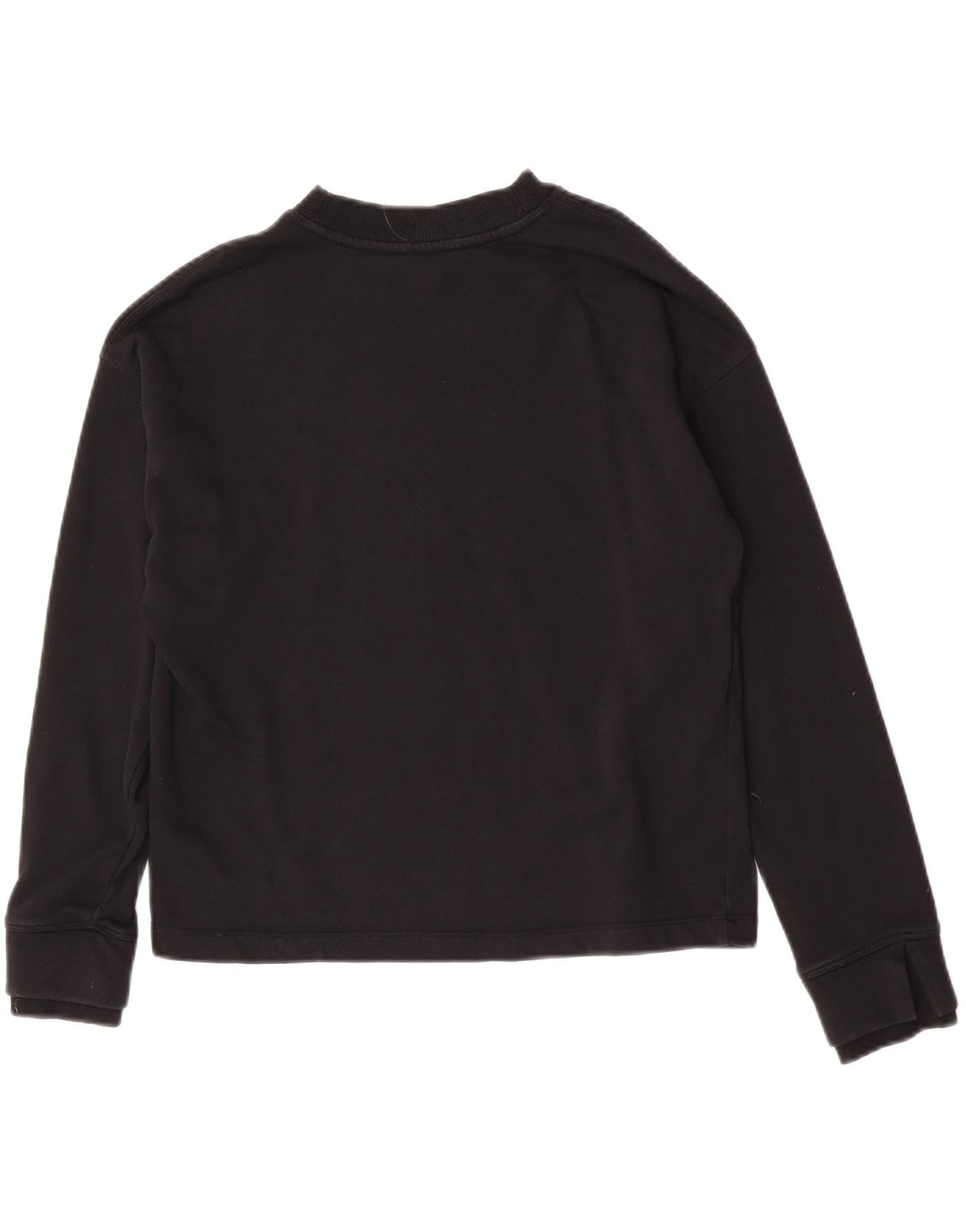 Dkny Dame Grafisk Oversized Sweatshirt Jumper UK 10 Lille Sort Bomuld