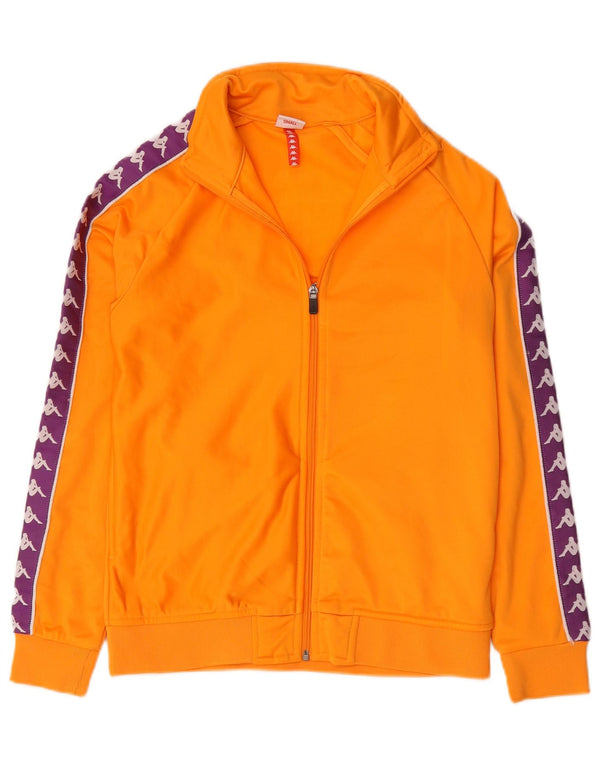 Kappa Grafisk træningsdragt topjakke til kvinder UK 10 Small Orange Colourblock