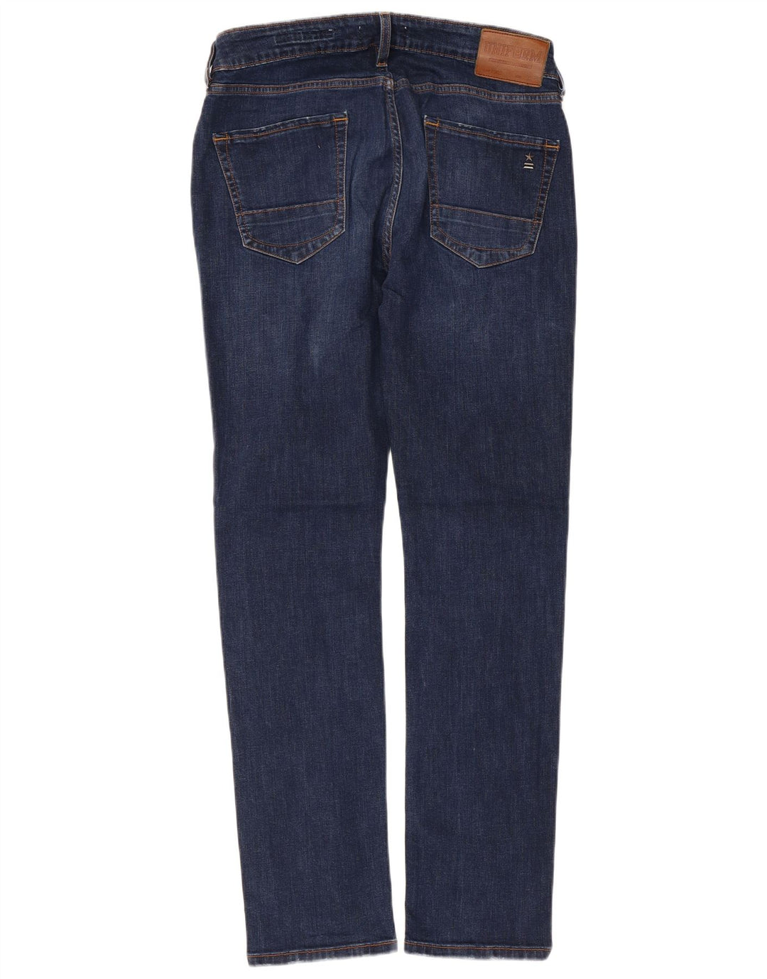 Uniform Herre Slim Jeans W32 L30 Marineblå Bomuld