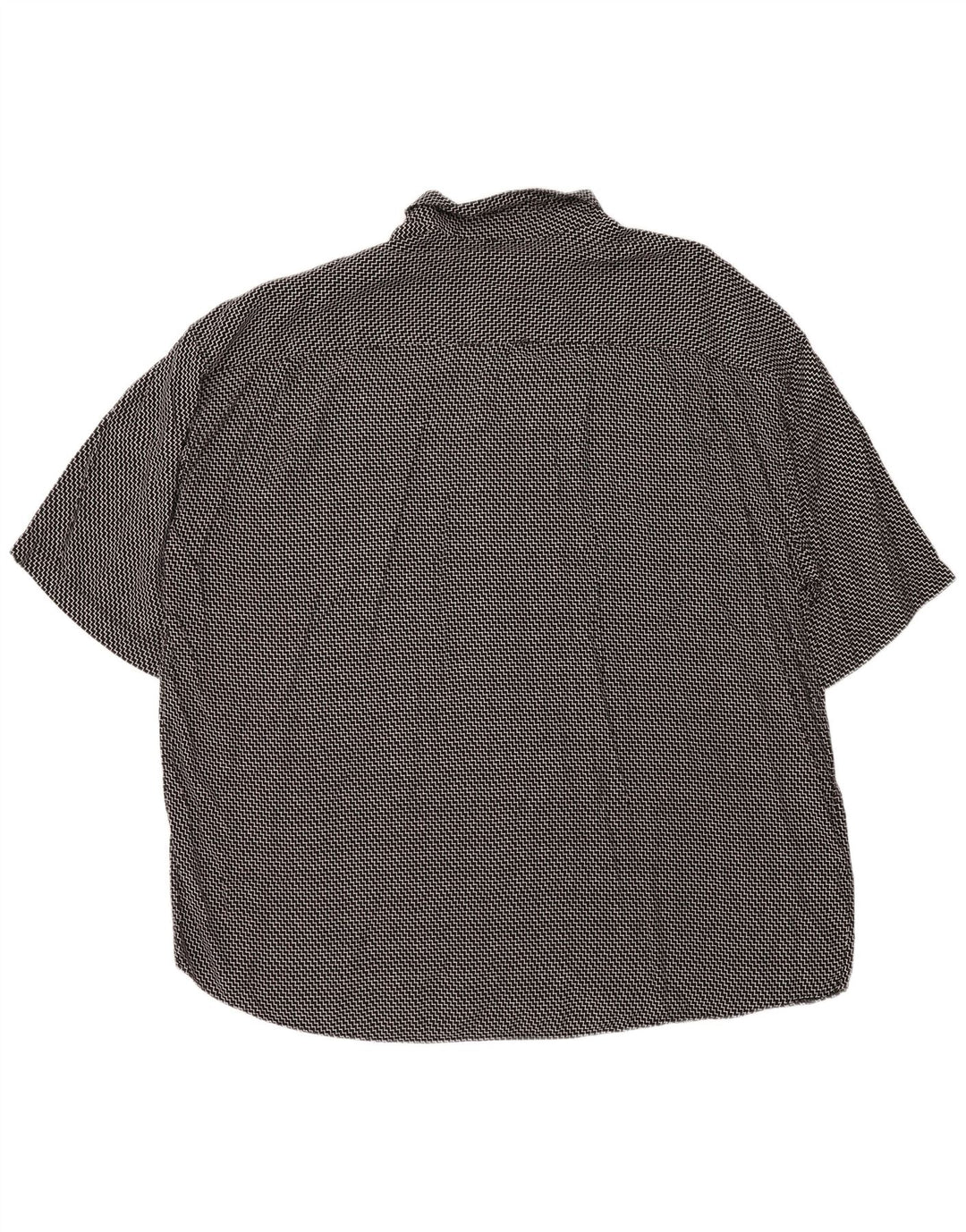 MAXFORT Kortærmet Herreskjorte 5XL Sort Chevron