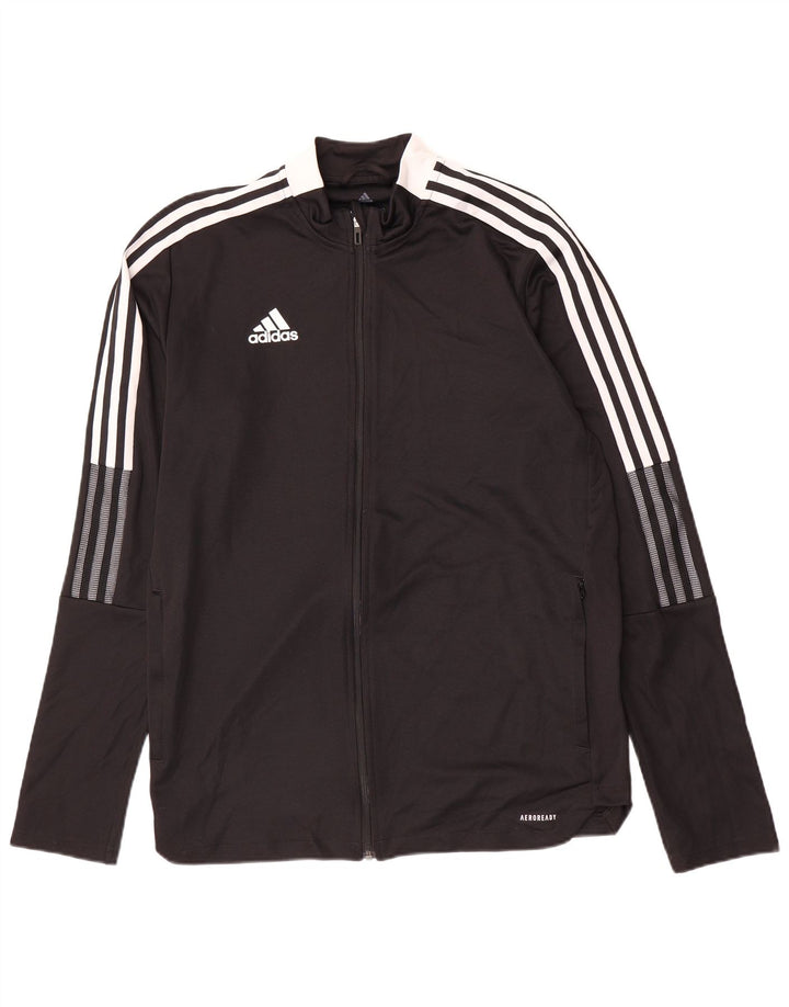 Adidas Herre Aeroready Træningsdragt Topjakke Stor Sort Polyester