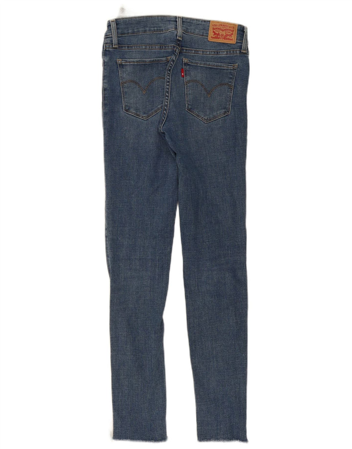 LEVI'S Womens 711 Skinny Jeans W26 L29 Blue Cotton