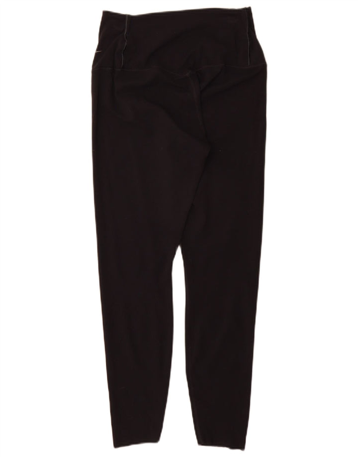 Nike Dame Dri Fit Leggings UK 12 Medium Sort Nylon