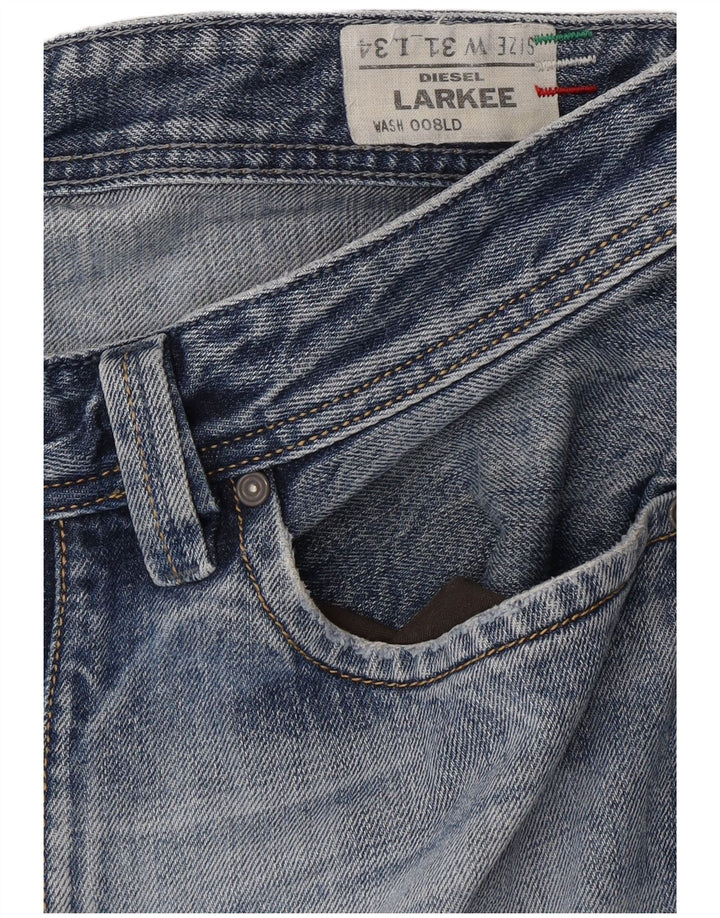DIESEL Mens Larkee Straight Jeans W31 L34  Blue Cotton