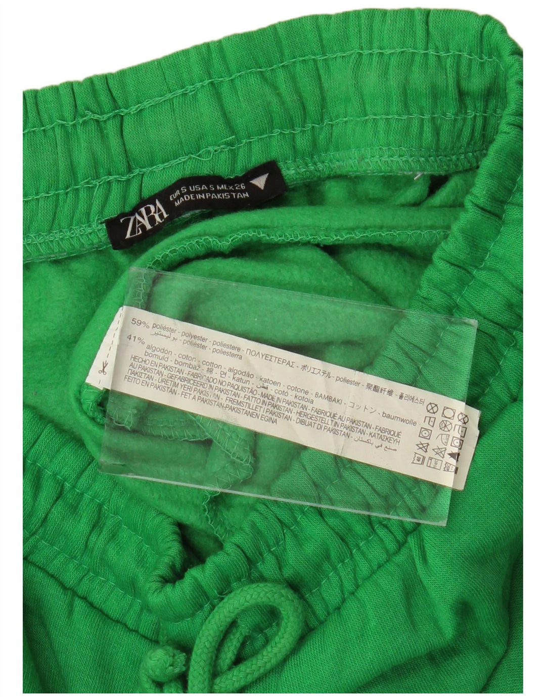Zara træningsdragt til kvinder Joggers UK 10 Small Green Polyester