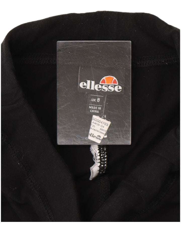ELLESSE Grafiske Leggings til kvinder UK 8 Small Black