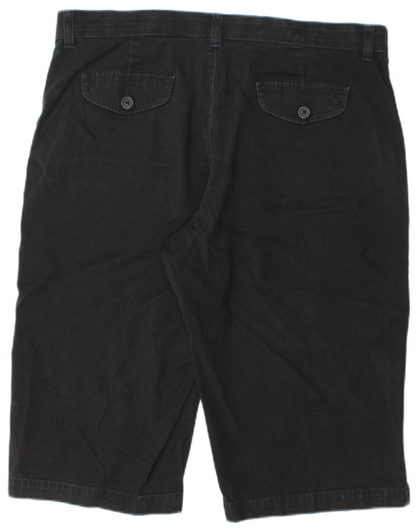 Lee Womens Comfort Fit Bermuda Chino Shorts US 14 XL W34 Black Bomuld