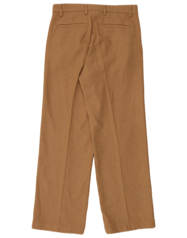 Zara Straight Chino Bukser EU 38 Small W30 L30 Brun Polyester