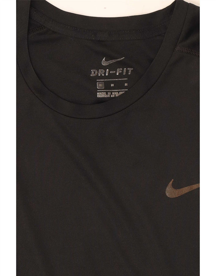 Nike Herre Dri Fit T-Shirt Top Medium Sort