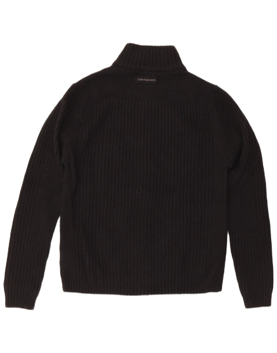 Calvin Klein Herre Cardigan Sweater Stor Sort Merinould