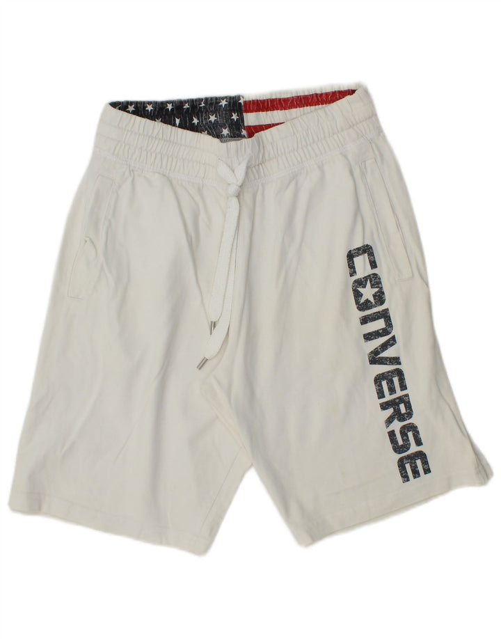 Converse Herre grafiske sportsshorts Små hvide bomuld