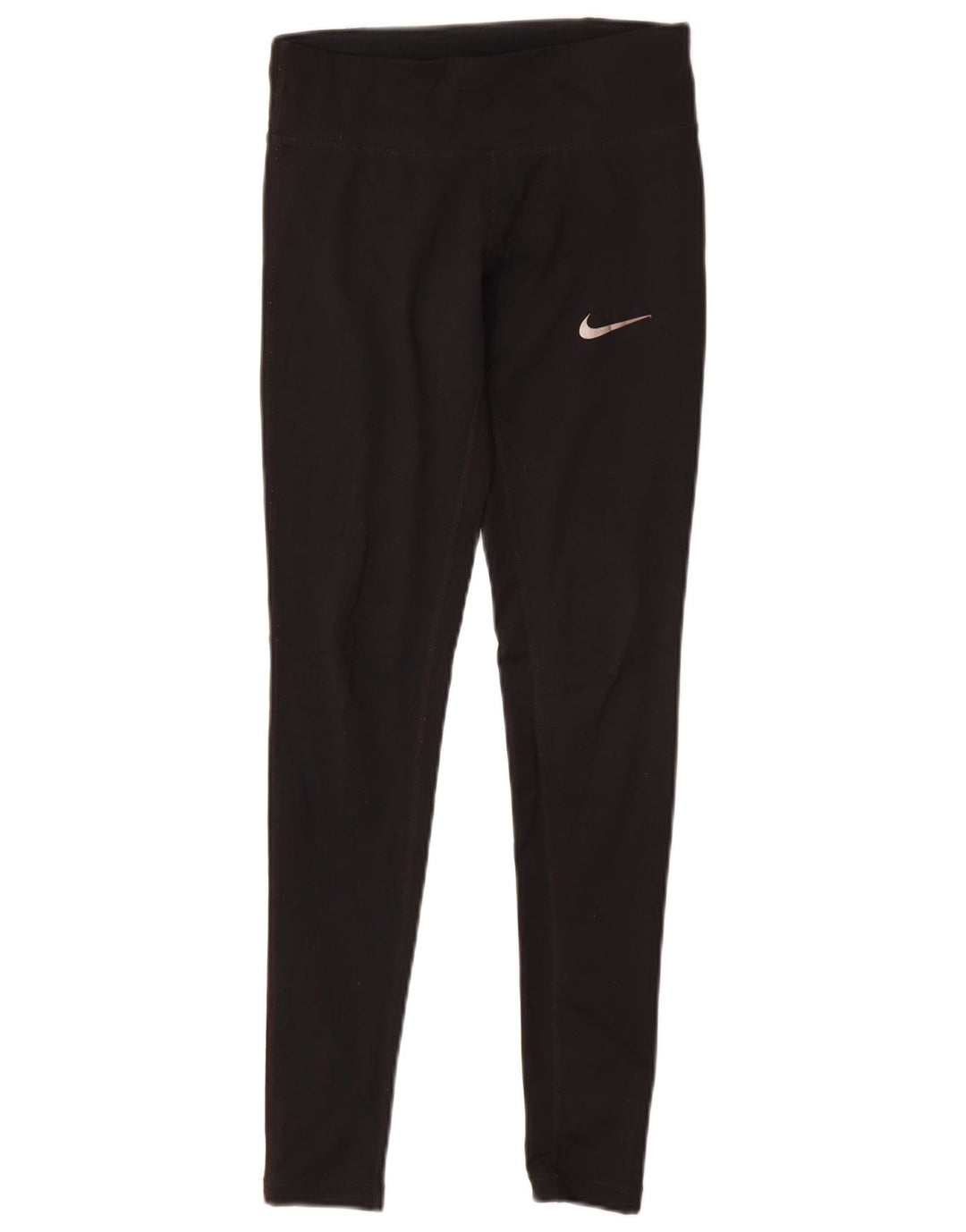Nike Dame Dri Fit Leggings UK 6 XS Sort Polyester