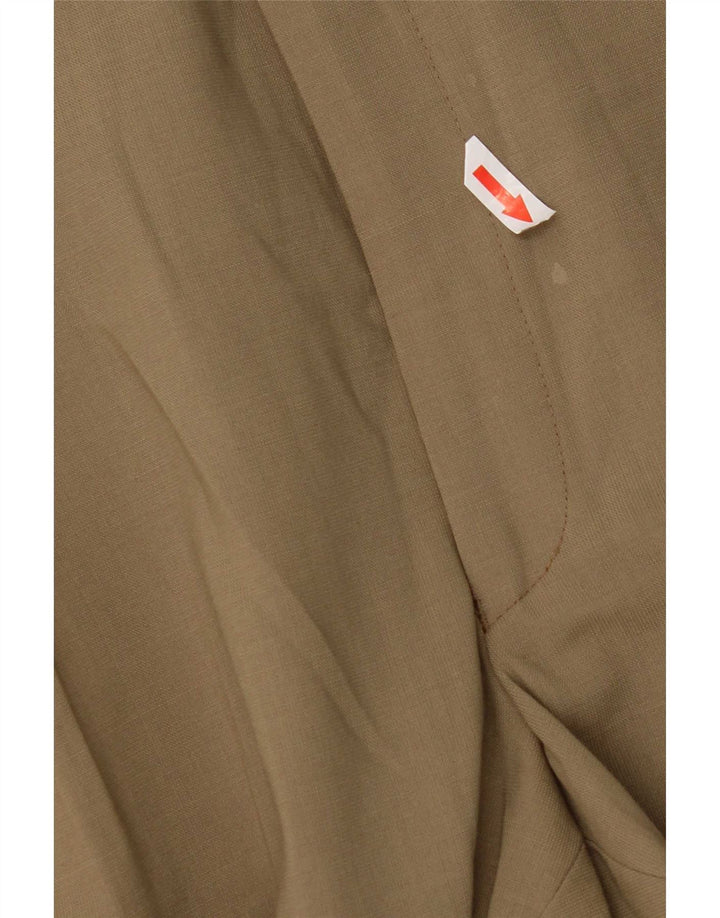 Marks & Spencer Herre Pegged Suit Bukser W44 L29 Beige Polyester