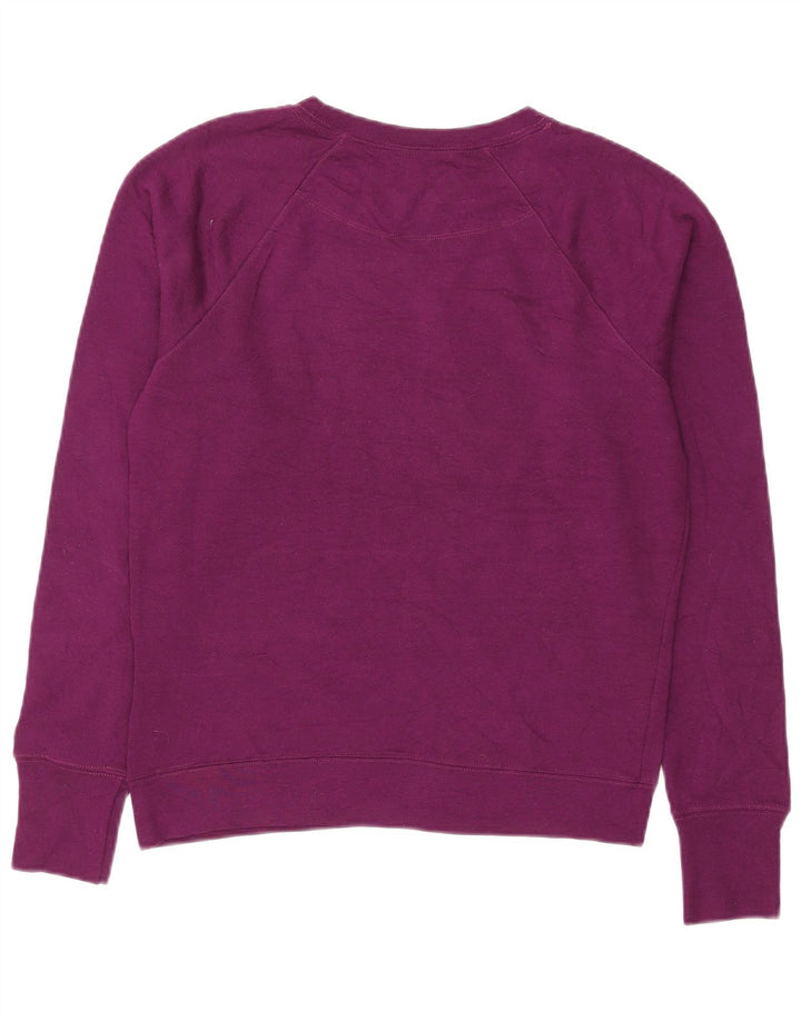 Champion Dame Grafisk Oversized Sweatshirt Jumper UK 10 Lille Lilla