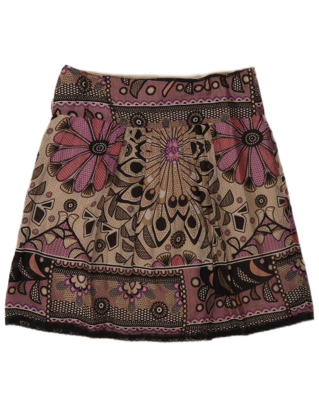 Marella Dame Mini Nederdel W32 Stor Flerfarvet Blomster