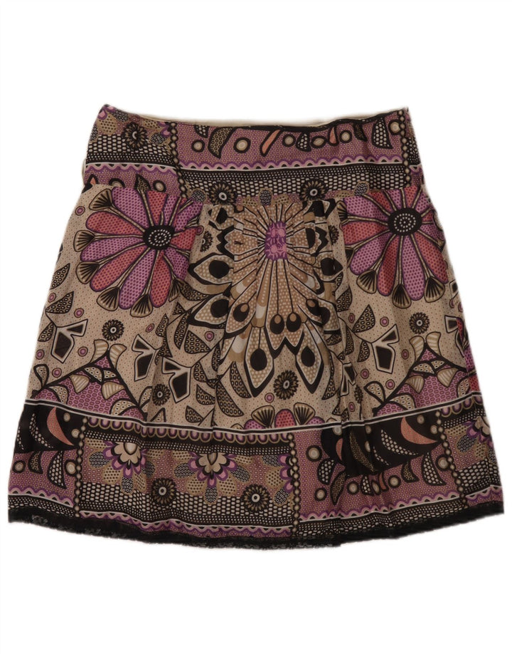 Marella Dame Mini Nederdel W32 Stor Flerfarvet Blomster
