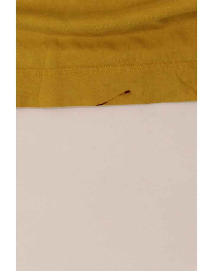 Puma Herre Grafisk T-Shirt Top 2XL Gul Bomuld