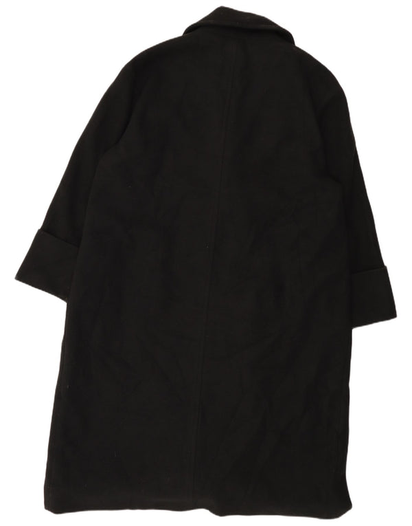 John Lewis Dame Oversized Dobbeltradet Frakke UK 18 XL Sort Polyester