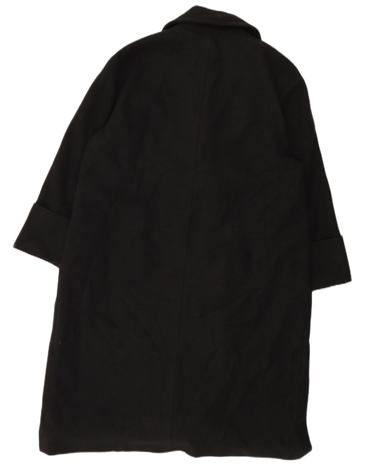 John Lewis Dame Oversized Dobbeltradet Frakke UK 18 XL Sort Polyester