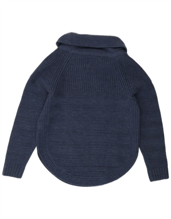 Mantaray Dame Oversized Roll Neck Jumper Sweater UK 10 Small Navy Blue