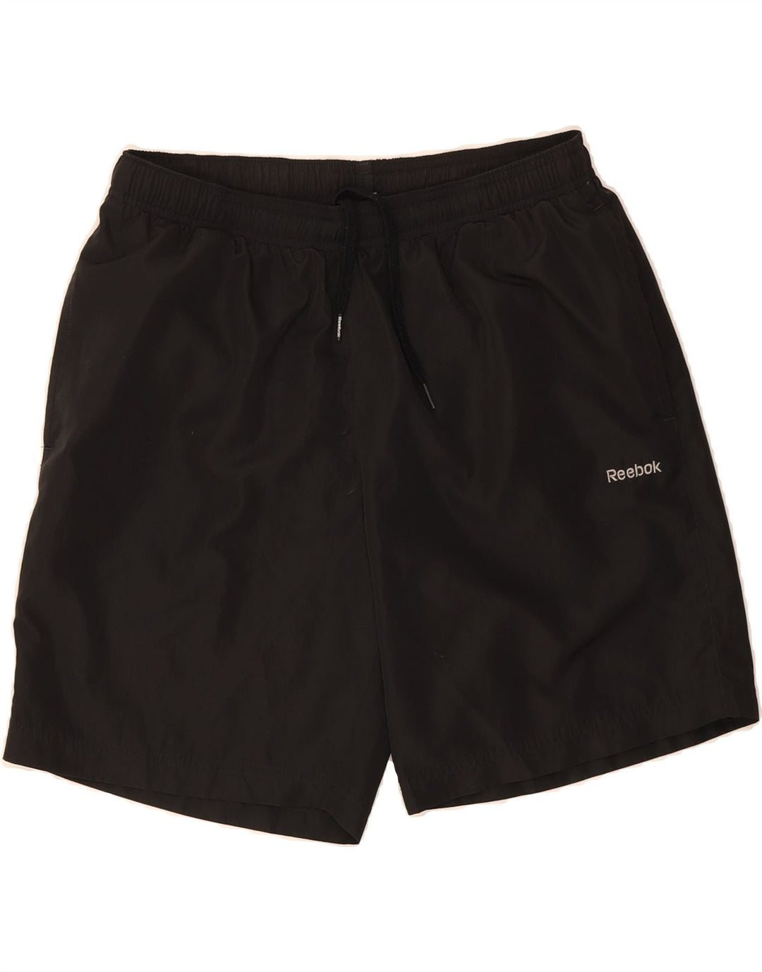 REEBOK Mens Sport Shorts Medium Black Polyester Vintage Reebok and Second-Hand Reebok from Messina Hembry 