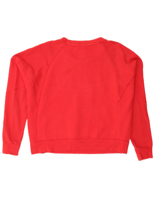 Superdry Womens Grafisk Oversized Sweatshirt Jumper UK 10 Small Blue Cotton