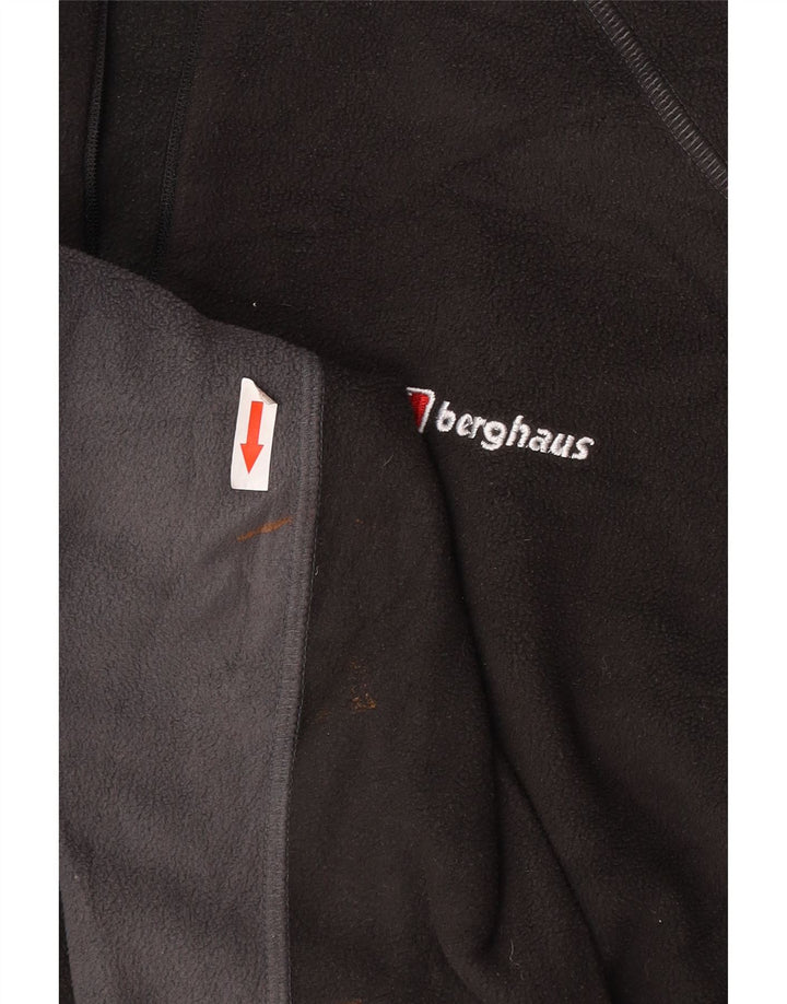 Berghaus Fleece Jumper med lynlås til mænd Stor Sort Colourblock Polyester