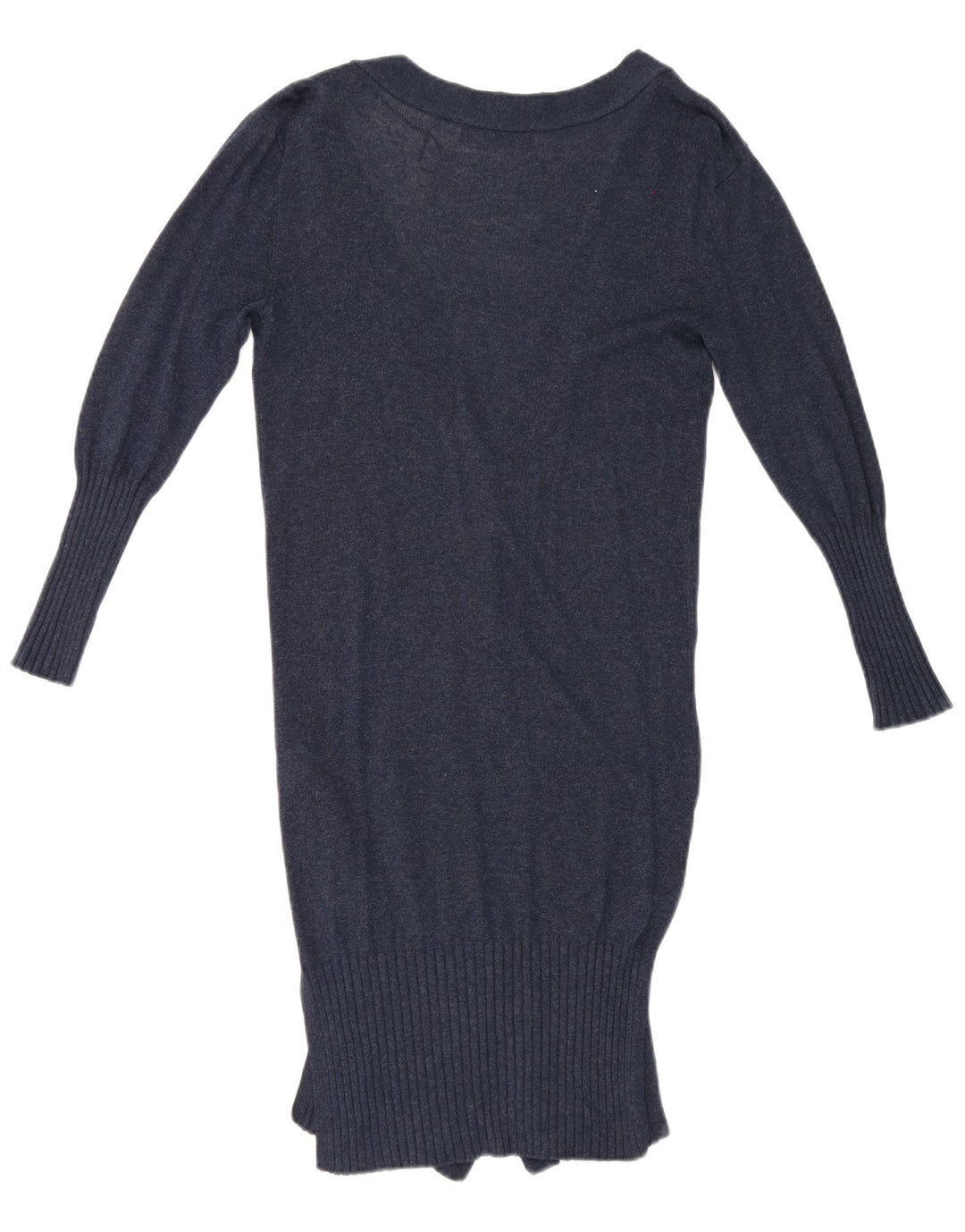 Marks & Spencer Dame Longline Cardigan Sweater UK 10 Small Navy Blue