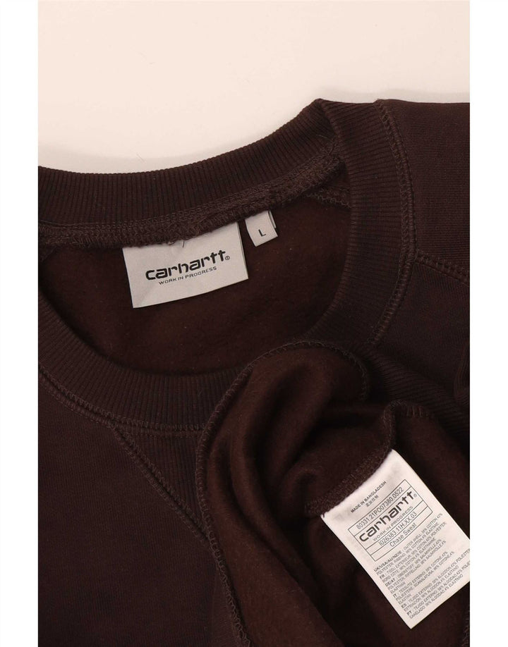 Carhartt Herre Sweatshirt Jumper Stor Brun Bomuld