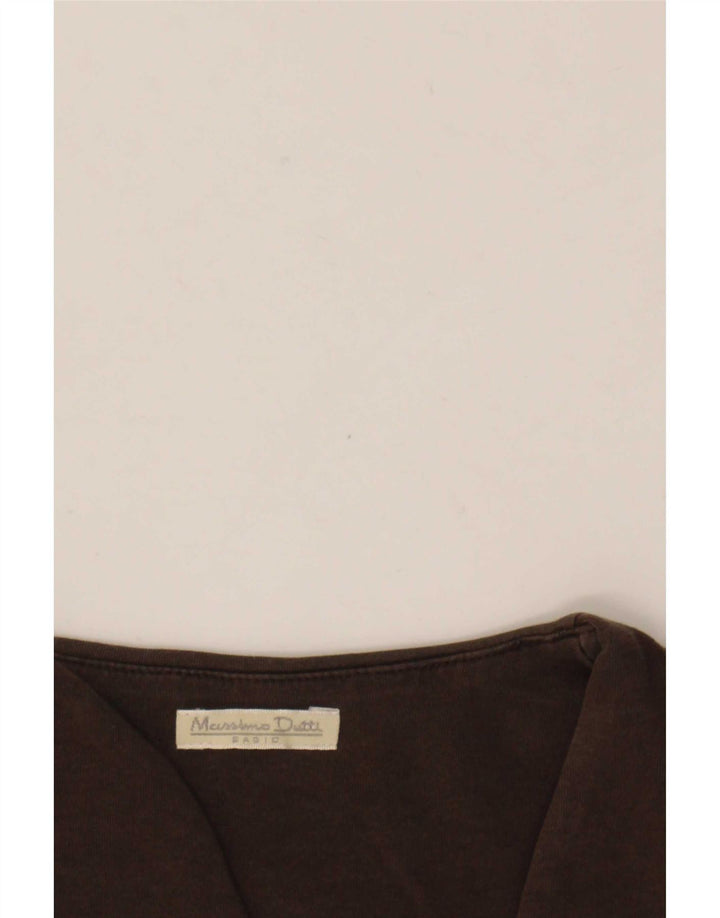 Massimo Dutti Damevest Top UK 8 Lille Brun