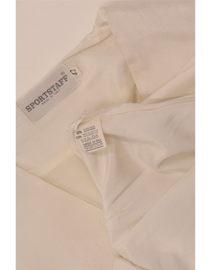 Sportstaff Dame 3-knaps kortærmet blazerjakke IT 42 Medium White