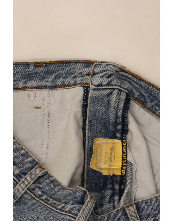 Wrangler Herre Texas Straight Jeans W35 L32 Blå Bomuld