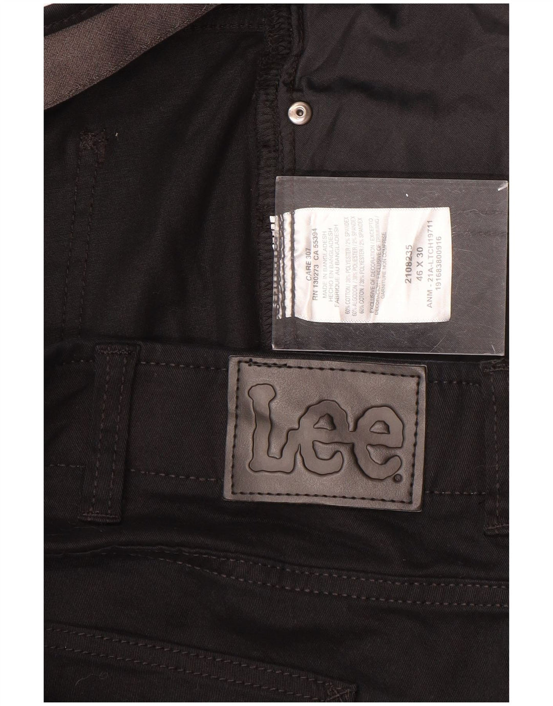 LEE Mens Extreme Motion Tapered Lige Casual Bukser W46 L30 Sort
