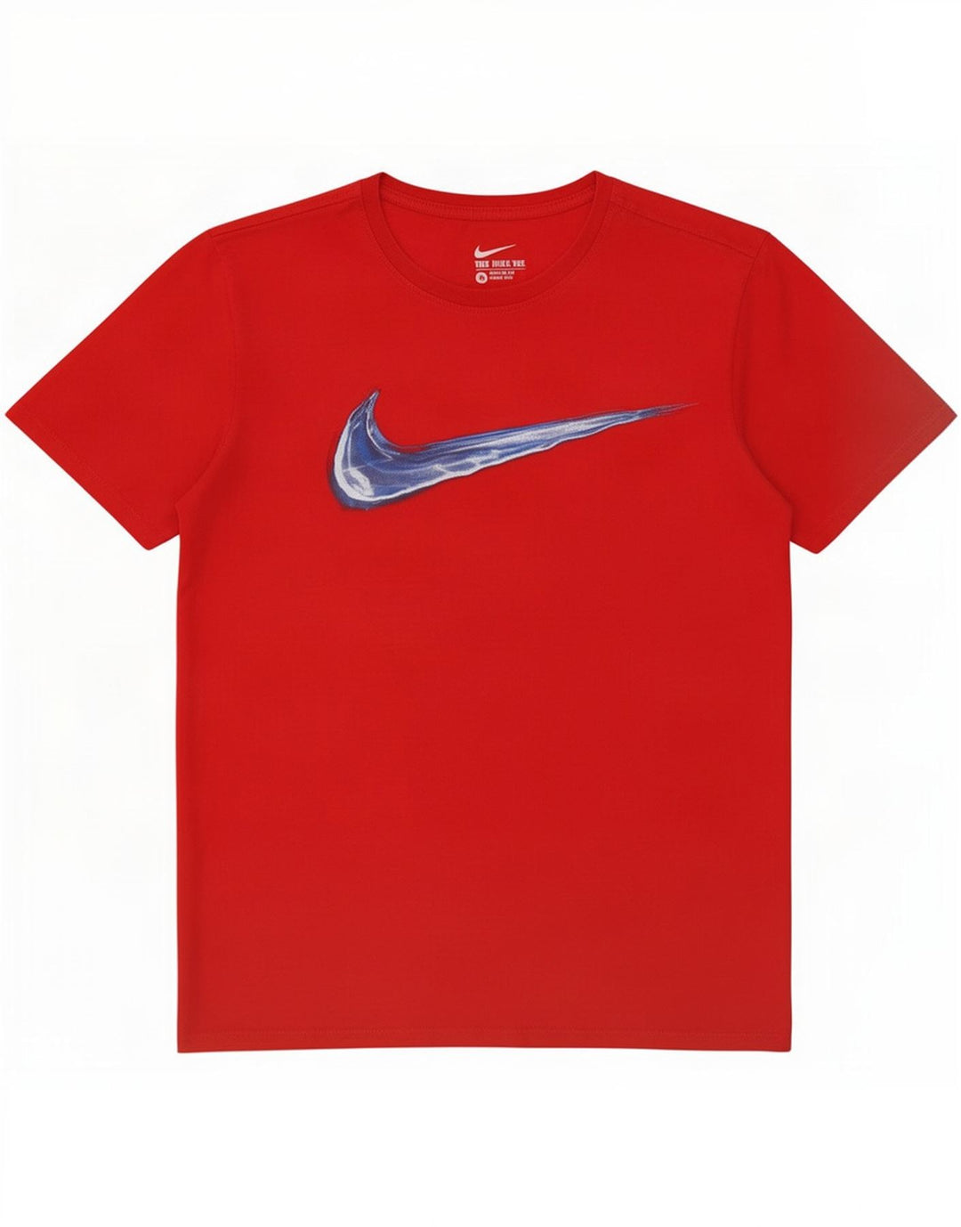 Nike Herre Athletic Cut Grafisk T-Shirt Top Medium Rød