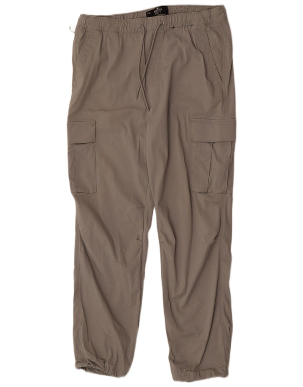 Hollister Herre joggers Cargo Bukser Large W36 L30 Grå Bomuld